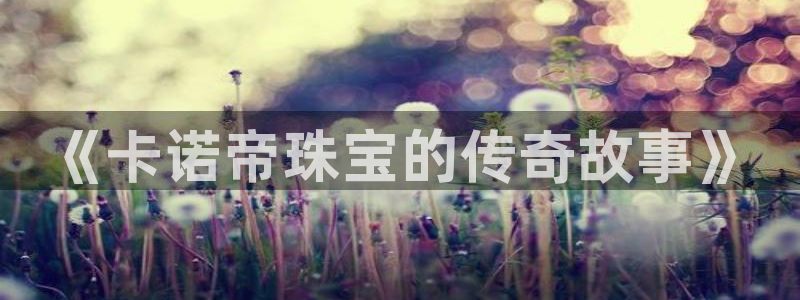 新宝5官方下载地址：《卡诺帝珠宝的传奇故事》