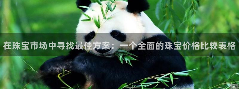 新宝5源码：在珠宝市场中寻找最佳方案：一个全面的珠宝价格比较表格