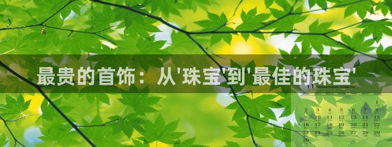 新宝5 测速：最贵的首饰：从\'珠宝\'到\'最佳的珠宝\'