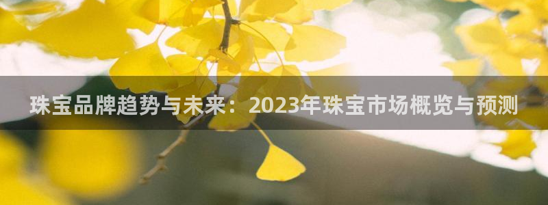新宝5手机登陆：珠宝品牌趋势与未来：2023年珠宝市场概览与预测
