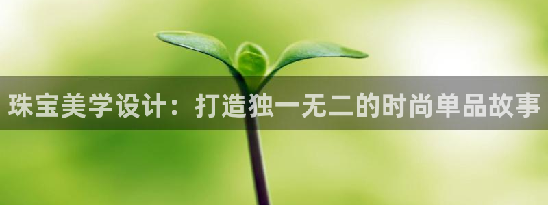 新宝5官网平台：珠宝美学设计：打造独一无二的时尚单品故事