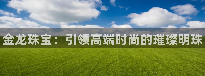 新宝5首页：金龙珠宝：引领高端时尚的璀璨明珠