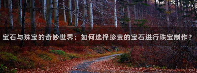 新宝5策略：宝石与珠宝的奇妙世界：如何选择珍贵的宝石进行珠宝制作？