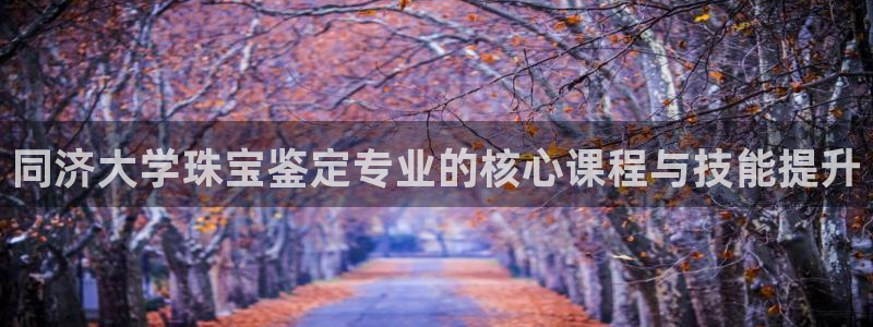 新宝5娱乐多：同济大学珠宝鉴定专业的核心课程与技能提升