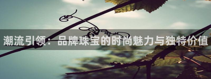 新宝5授权：潮流引领：品牌珠宝的时尚魅力与独特价值