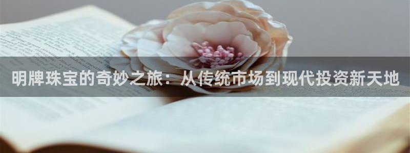 新宝5测速登陆：明牌珠宝的奇妙之旅：从传统市场到现代投资新天地